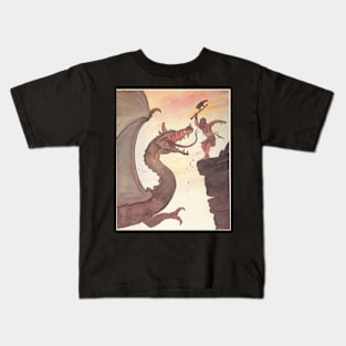 Warrior vs Dragon Kids T-Shirt